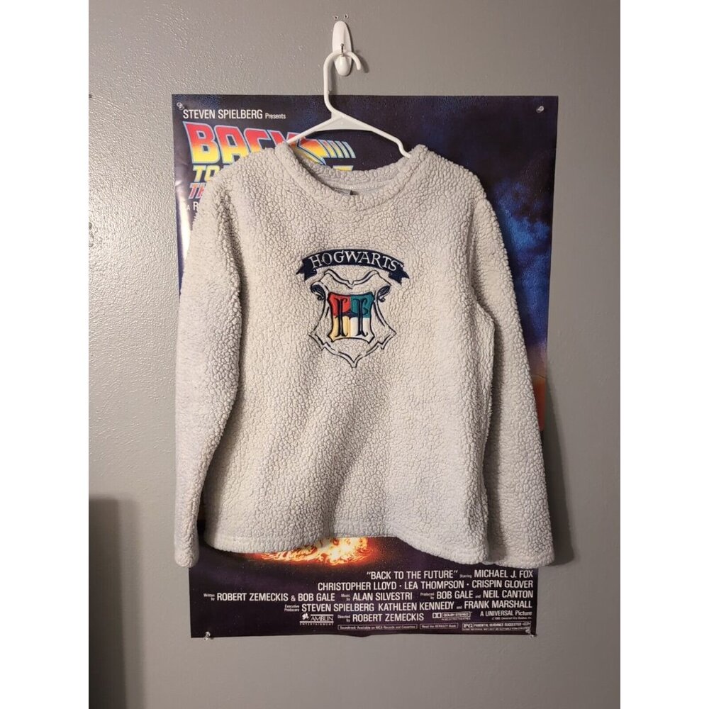 Harry Potter Women Shirt Size M Grat Faux Fur Hogwarts Sweater